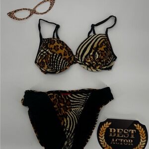 Best Actor Wild Print Bikini Set